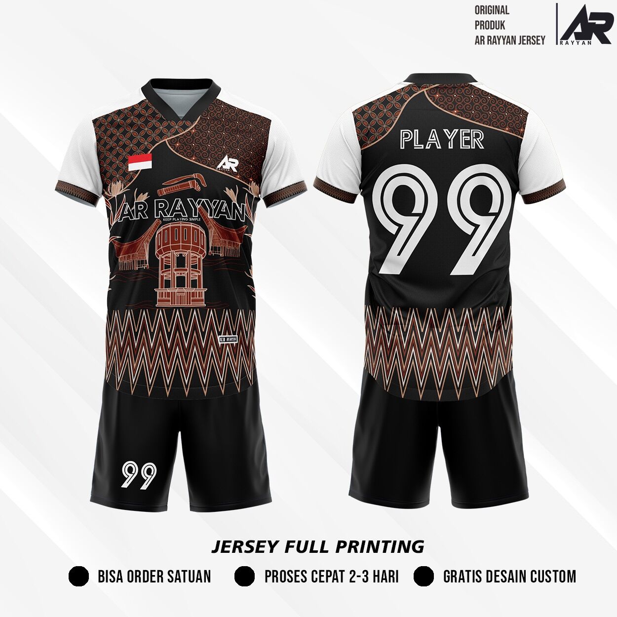 Motif Batik Contoh Design Baju Badminton Jual Jersey Bola Futsal