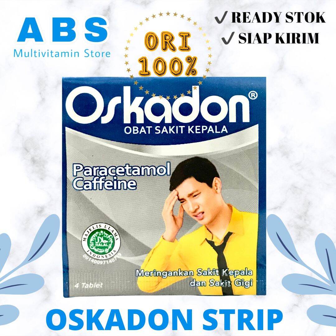 Oskadon Biru Sakit Kepala 1 Strip Isi 4 Tablet Lazada Indonesia