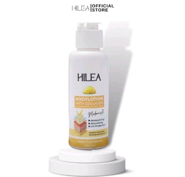 HiLeA body lotion with colagen warna kuning aja Lazada Indonesia