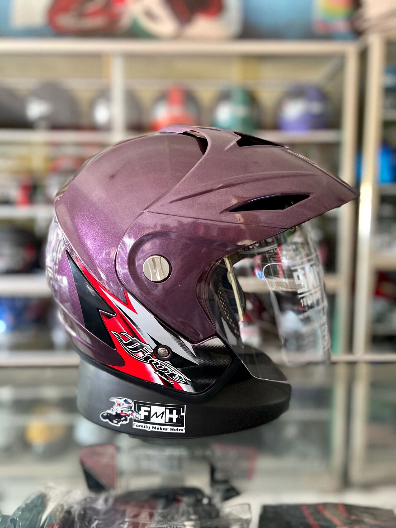 harga helm tgp double visor