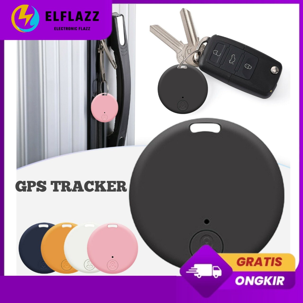 GPS Motor Pelacak Jarak Jauh Gps Tracker Smart Tag Pelacak Lokasi