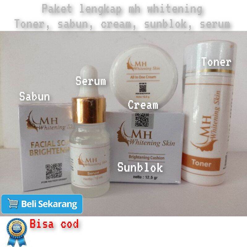 mh whitening skin paket lengkap barcode hologram toner sabun cream sunblok serum Produk Perawatan Kulit Dermacare Sun Protection Dan Whitening Lazada Lazada Indonesia