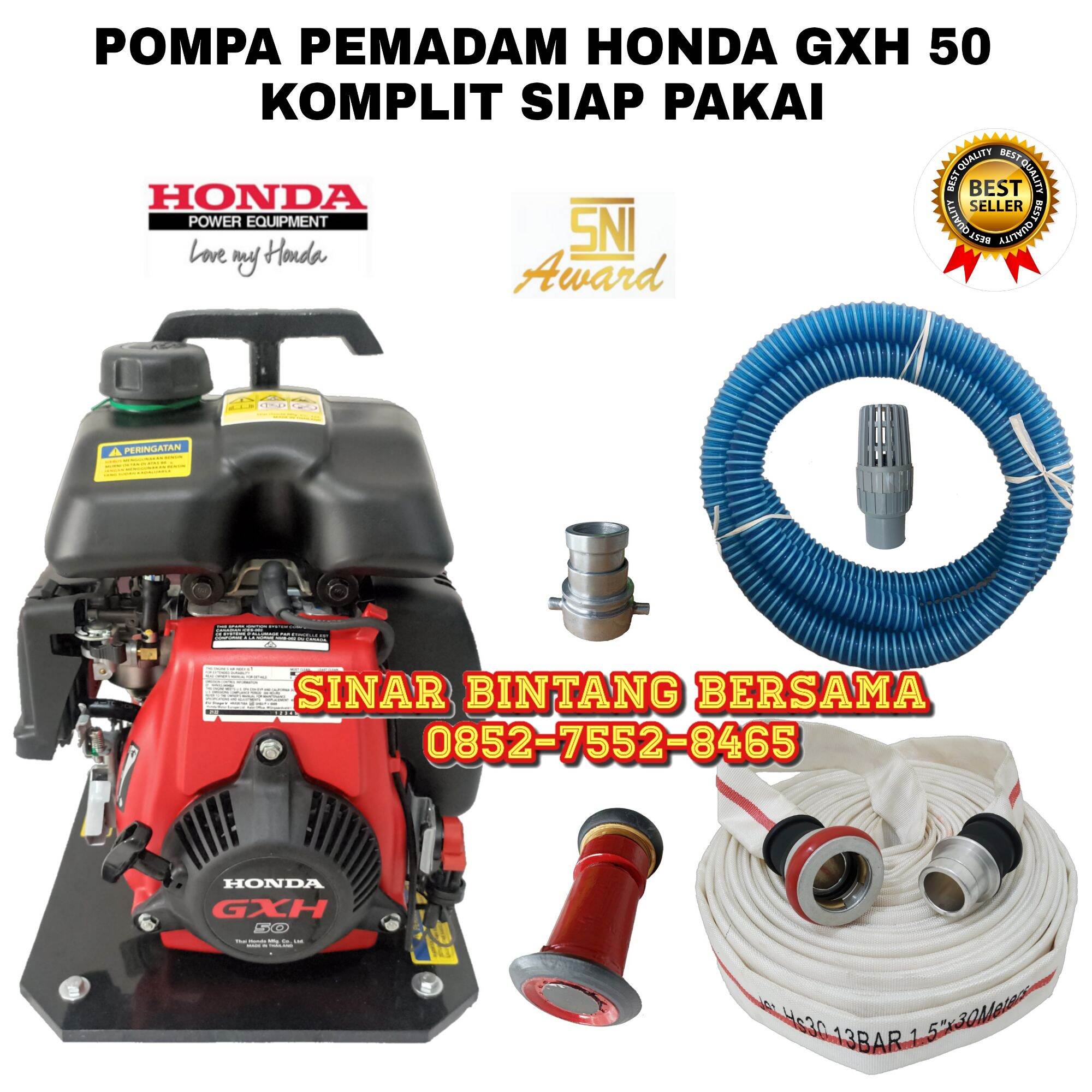 PAKET POMPA PEMADAM HONDA GXH 50 | POMPA JINJING TEKANAN TINGGI ...