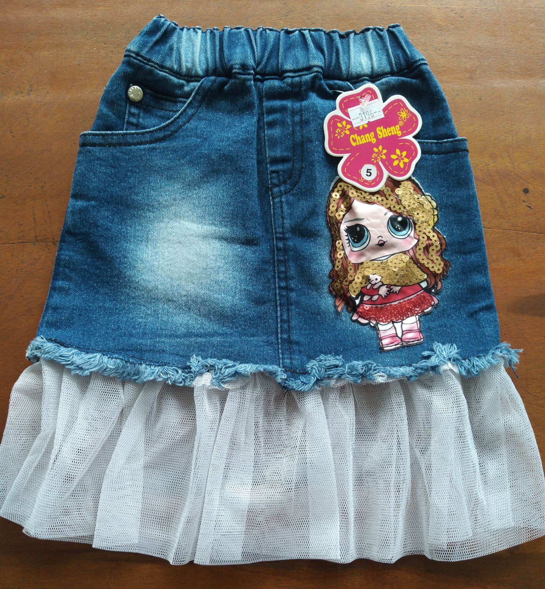 Rok Anak Semi Levis gambar LoL untuk usia 2-3 | Lazada Indonesia