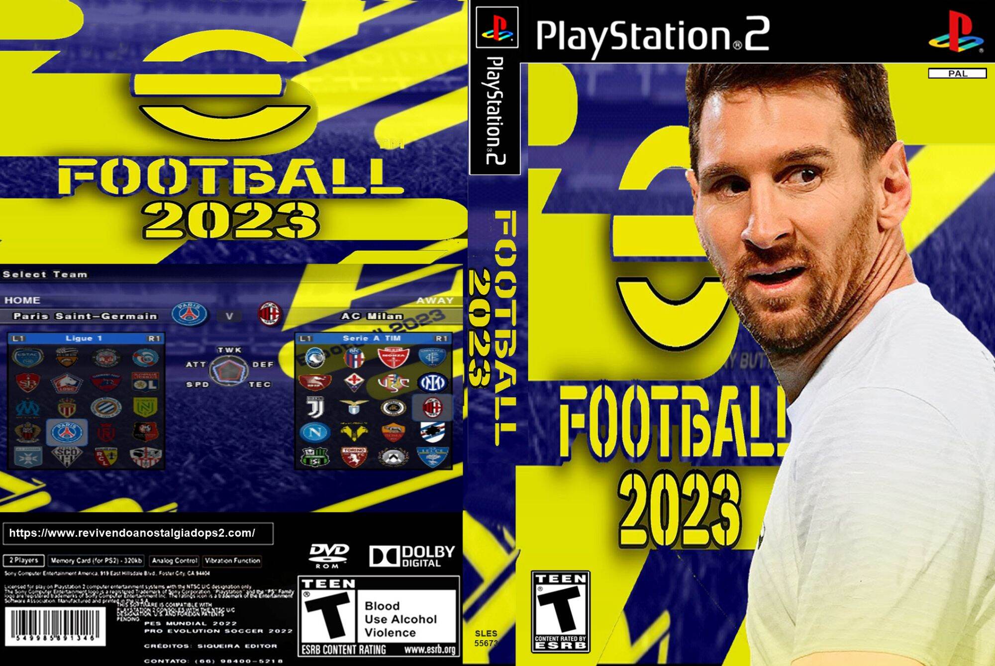 Pesgames - eFootball PES 2023 ISO PS2 (Playstation 2)