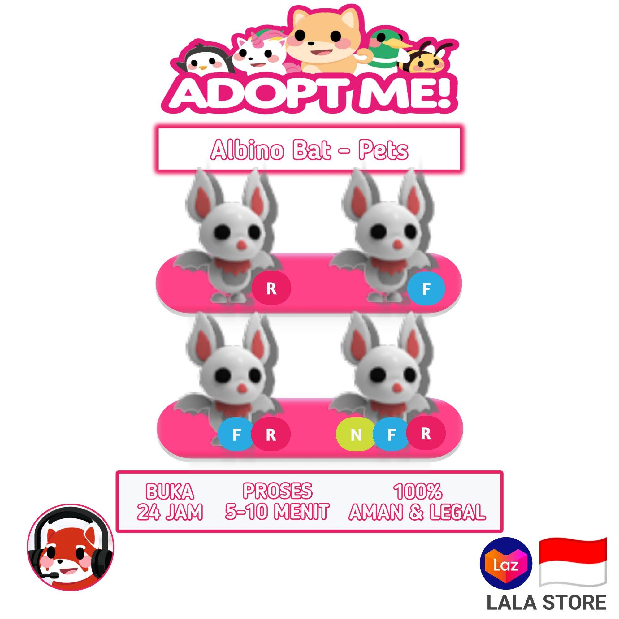 Adopt Me - Albino Bat - Roblox | Lazada Indonesia