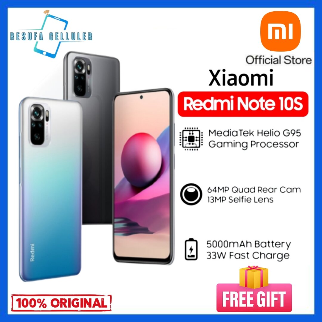 Redmi Note 10S Deep Sea Blue (Ocean Blue), Shadow Black (Onyx Gray), (Frost  White) Pebble White