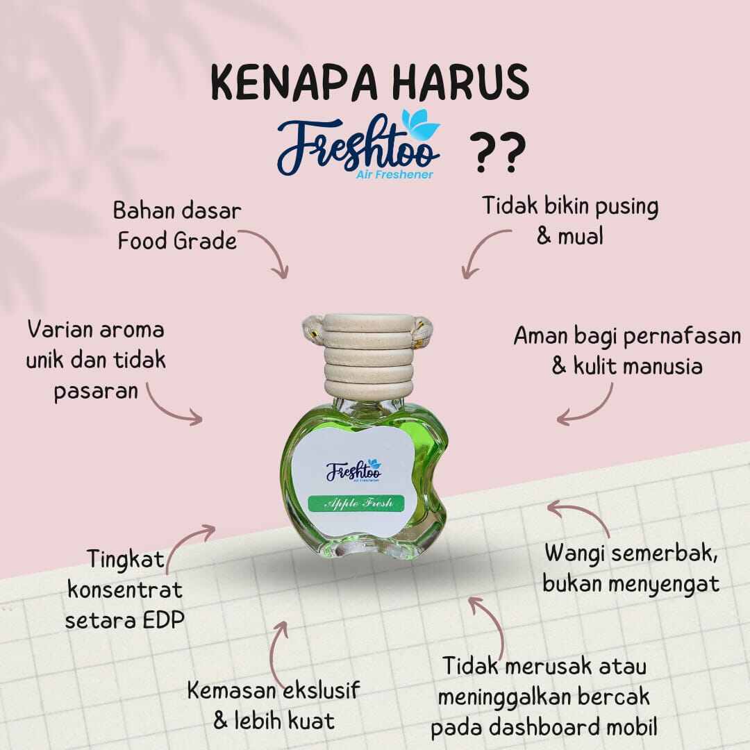 Freshtoo Parfum Mobil Gantung Kopi Bali Awet Tahan Lama Harga 14,900 rupiah*Gratis Ongkir