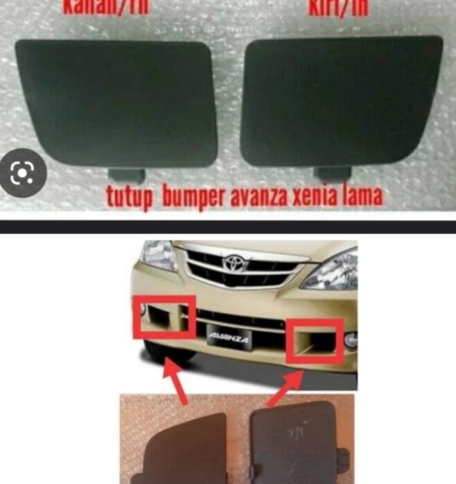 tutup bemper tutup bumper depan toyota daihatsu avanza xenia vvti original Giá 25,000 Đồng*Miễn phí vận chuyển