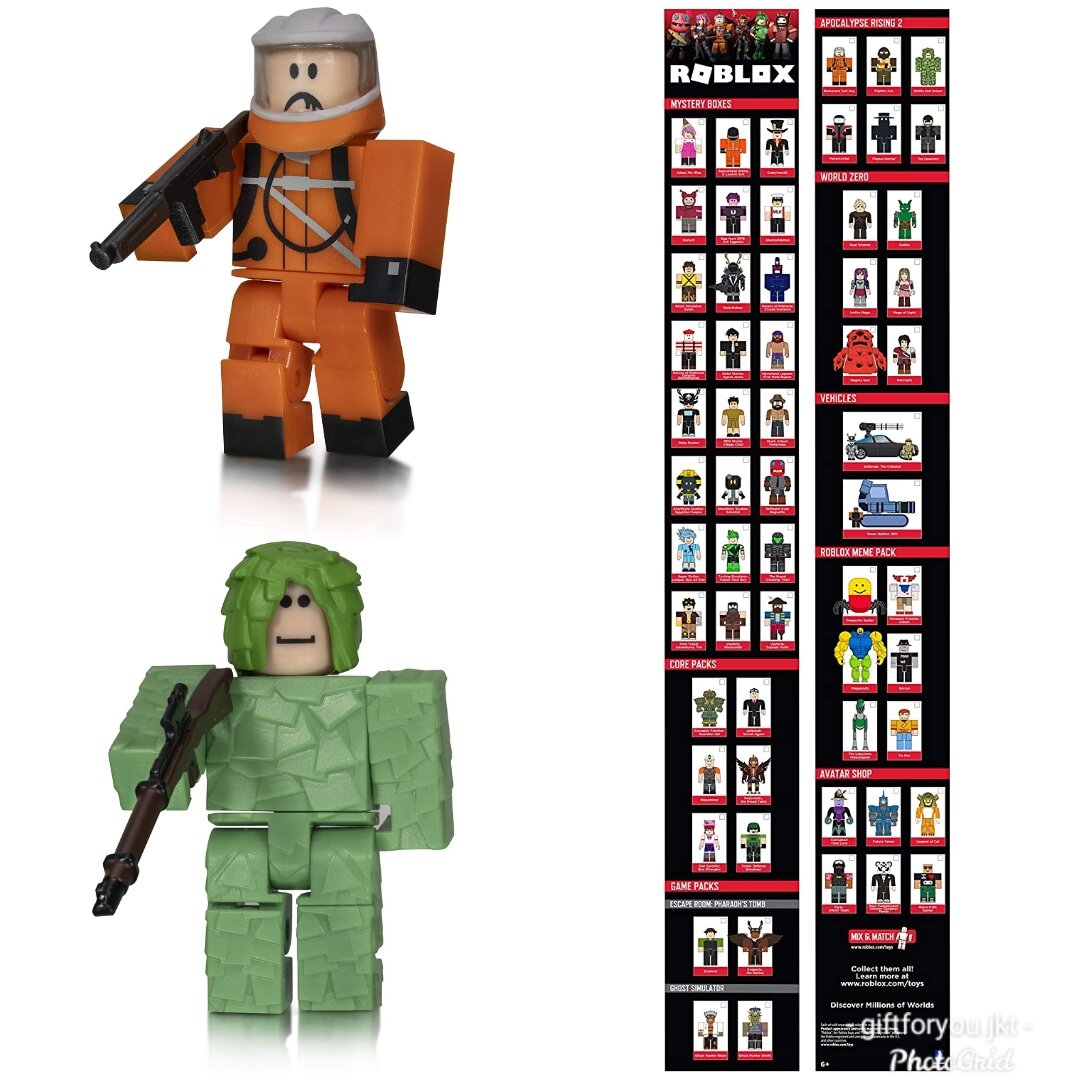 Roblox Action Collection - Apocalypse Rising 2 Six Figure Pack [Includes  Exclusive Virtual Item] 