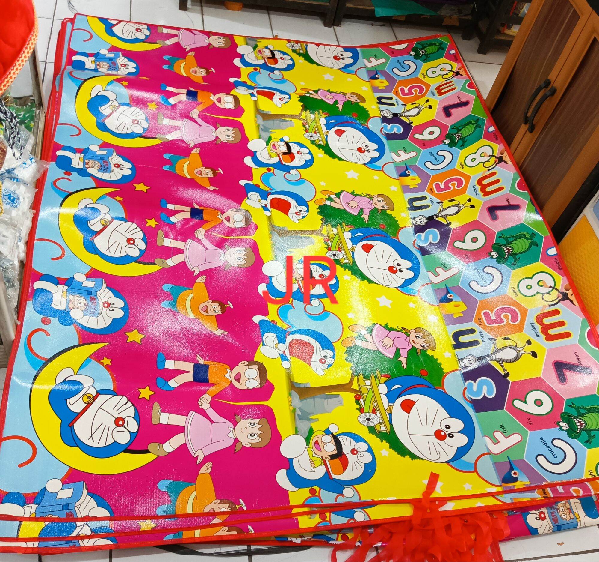 COD karpet spons Plastik JUMBO motif 160x200 cm tebal 3mm tikar piknik karpet lantai Tikar Eva tanpa sambung