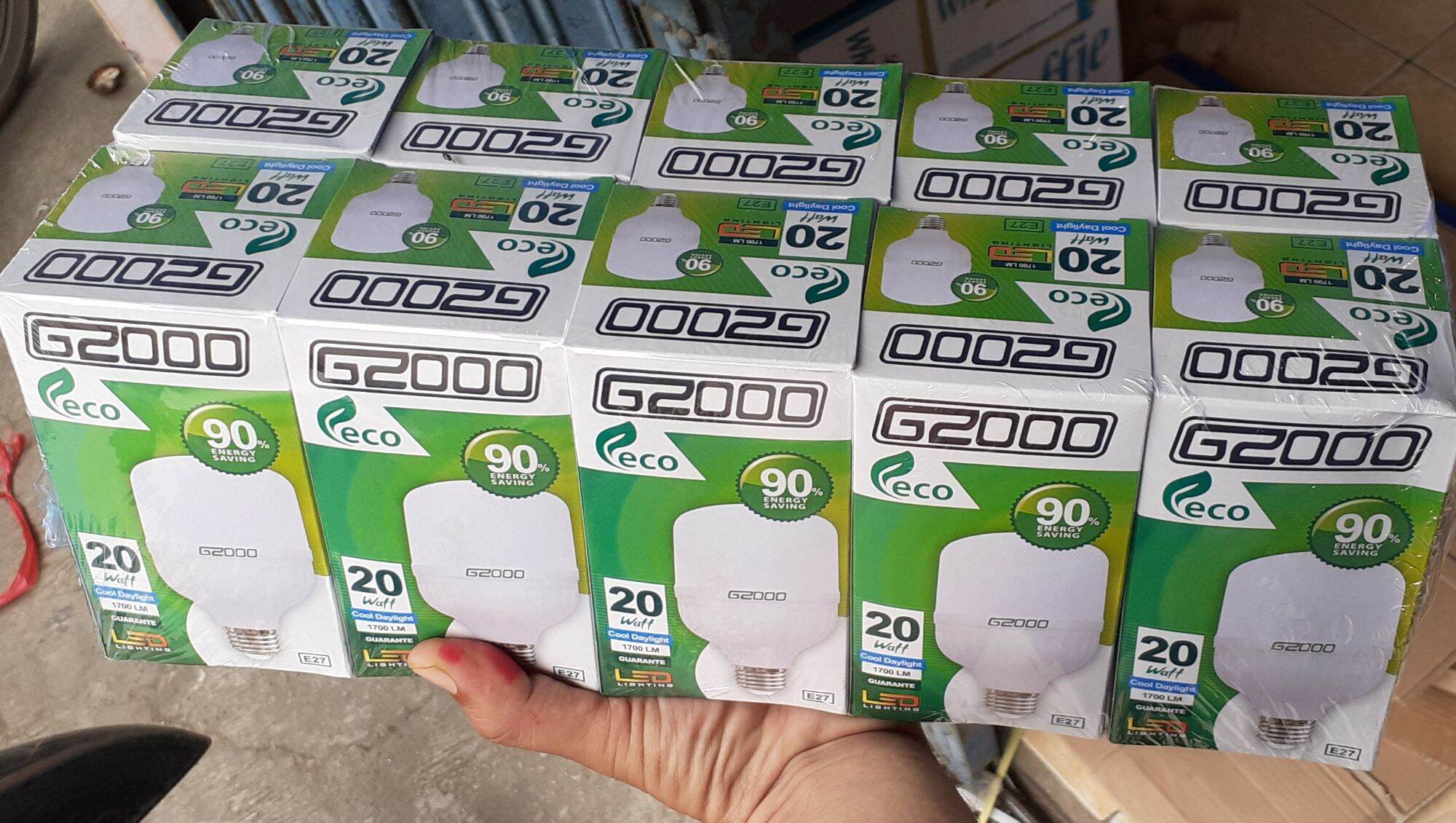 Lampu led 20 watt G2000, led 20 watt 10 pcs | Lazada Indonesia