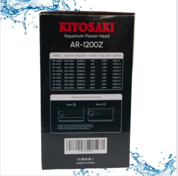 KIYOSAKI AR 1200Z POMPA KOLAM KECIL AQUARIUM AQUASCAPE