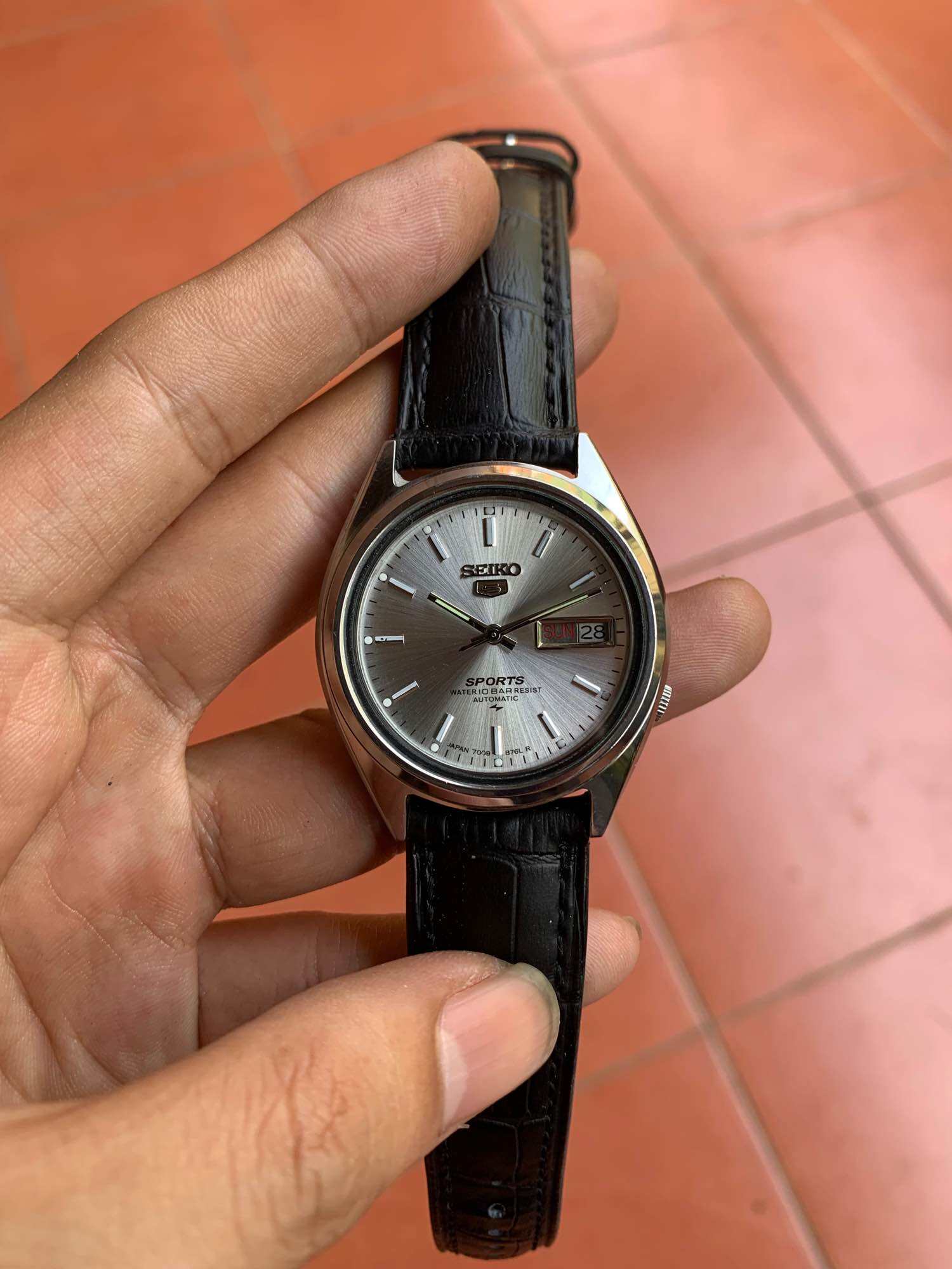 Seiko 5 caliber 7009 silver dial second original Lazada Indonesia