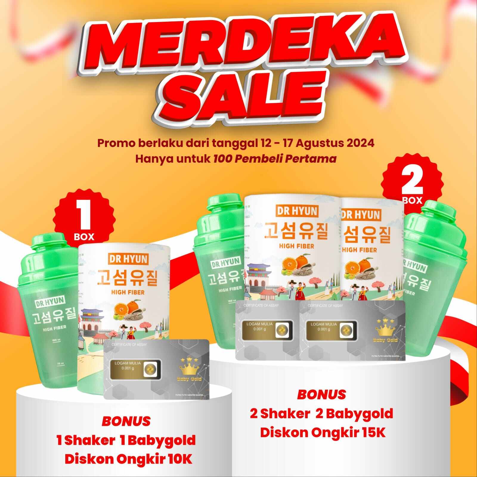 [Promo Merdeka 1 Box Extra 1 Hadiah Kejutan n BONUS SHAKER n GIFT] 1 ...