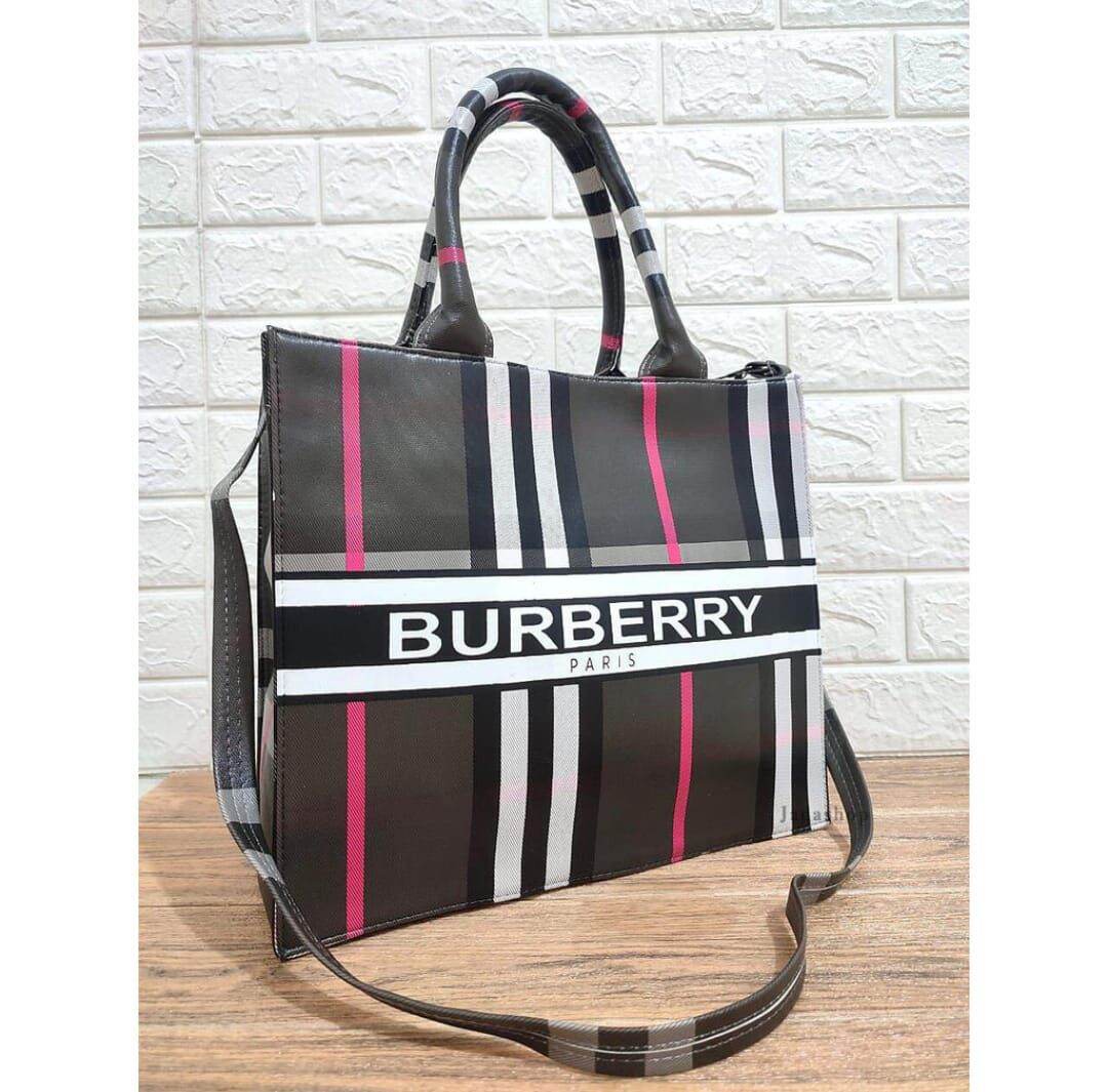burberry book tote bag