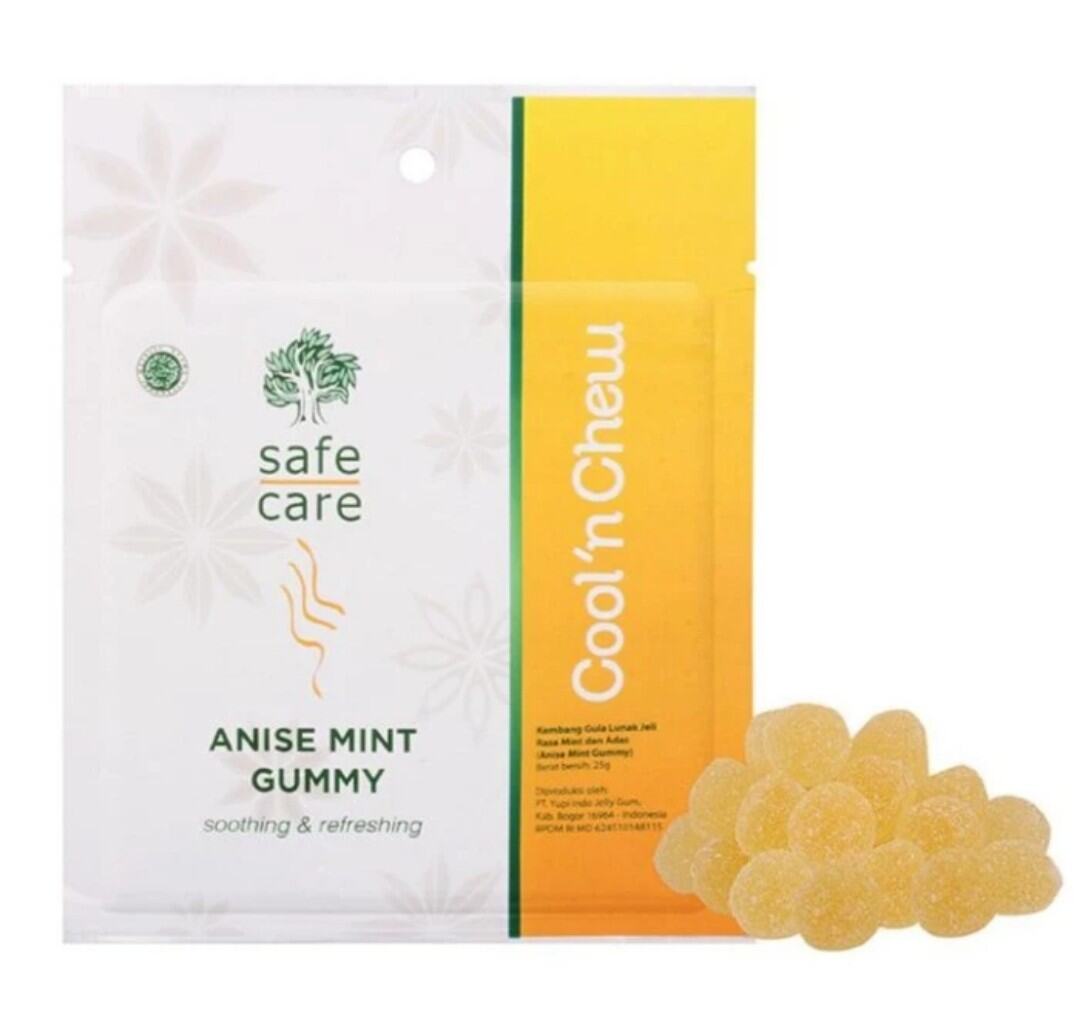 safe care anise mint gummy menyegarkan mulut dan tenggorokan | Lazada ...