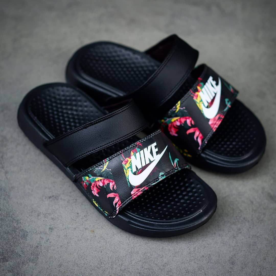 nike flower sandals