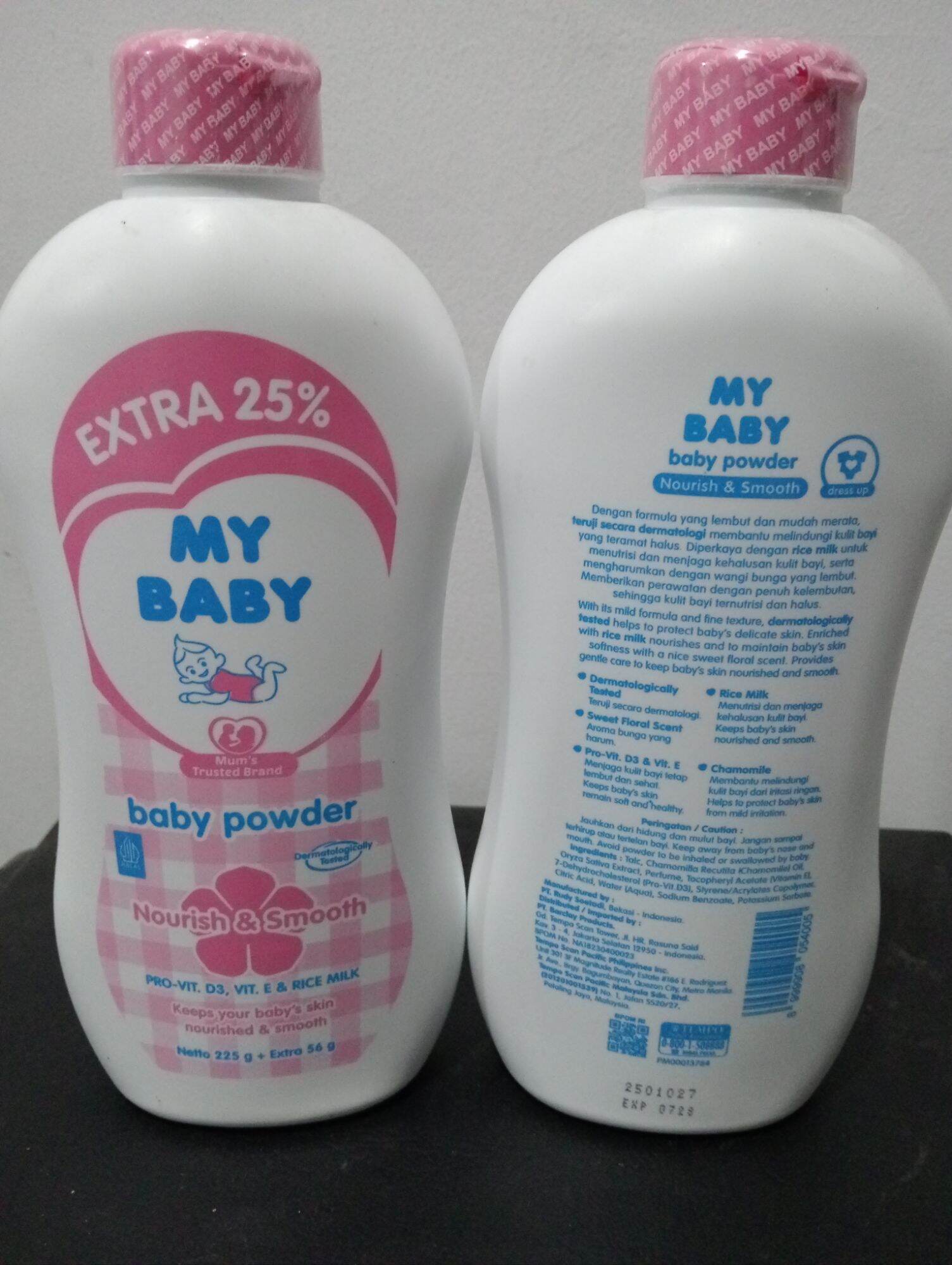 My baby powder 225gr ekstra 56gr jumbo