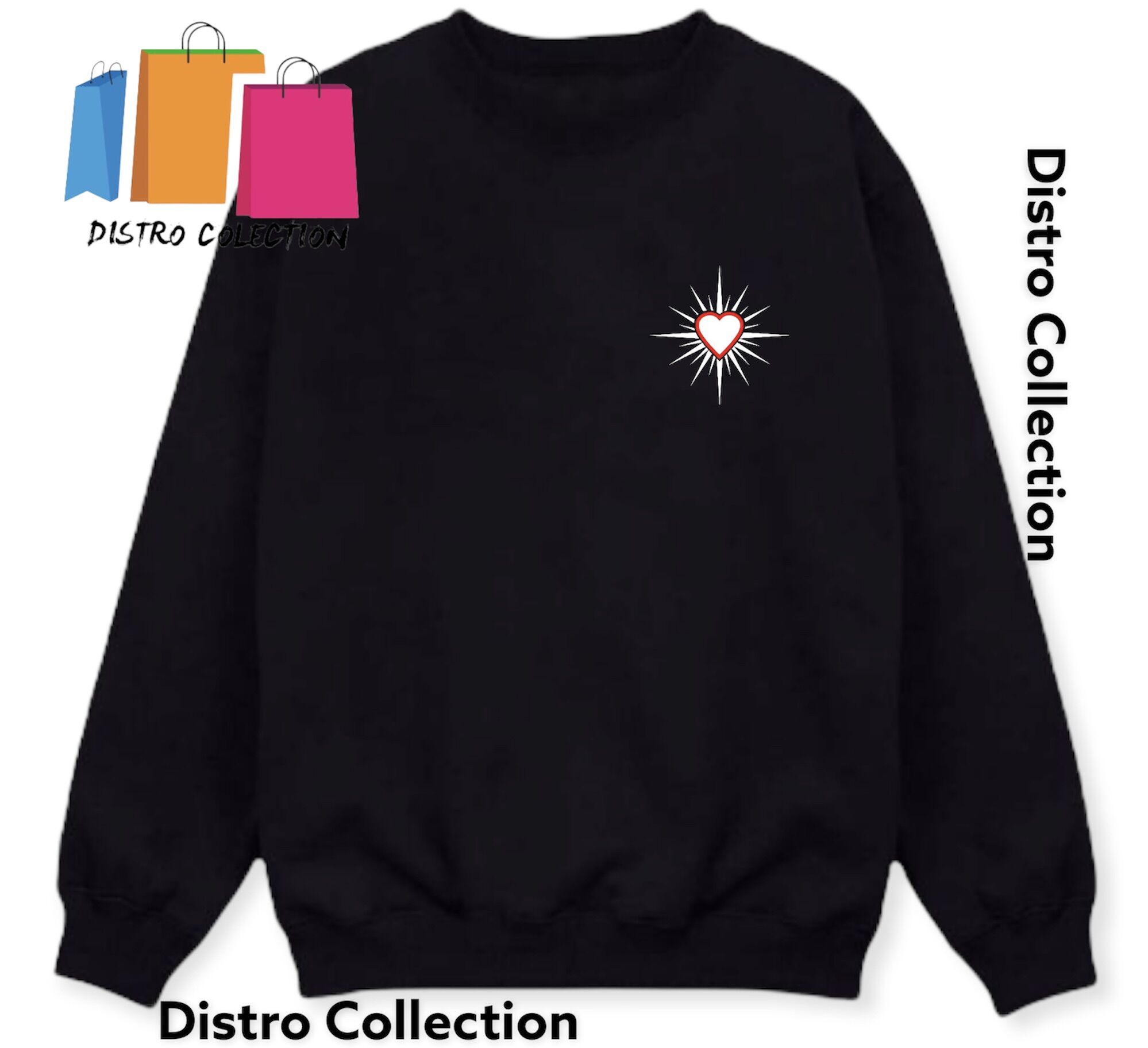 Crewneck Hoodie Polos Tanpa Topi Sweater Pria Tanpa Tutup Kepala