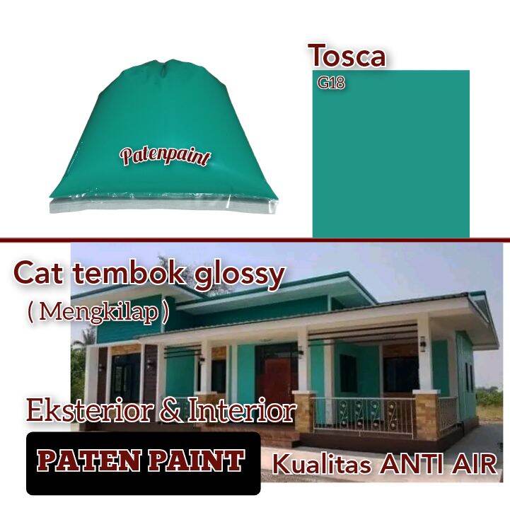 cat tembok hijau tosca / cat tembok kiloan / cat tembok 1 kg / cat