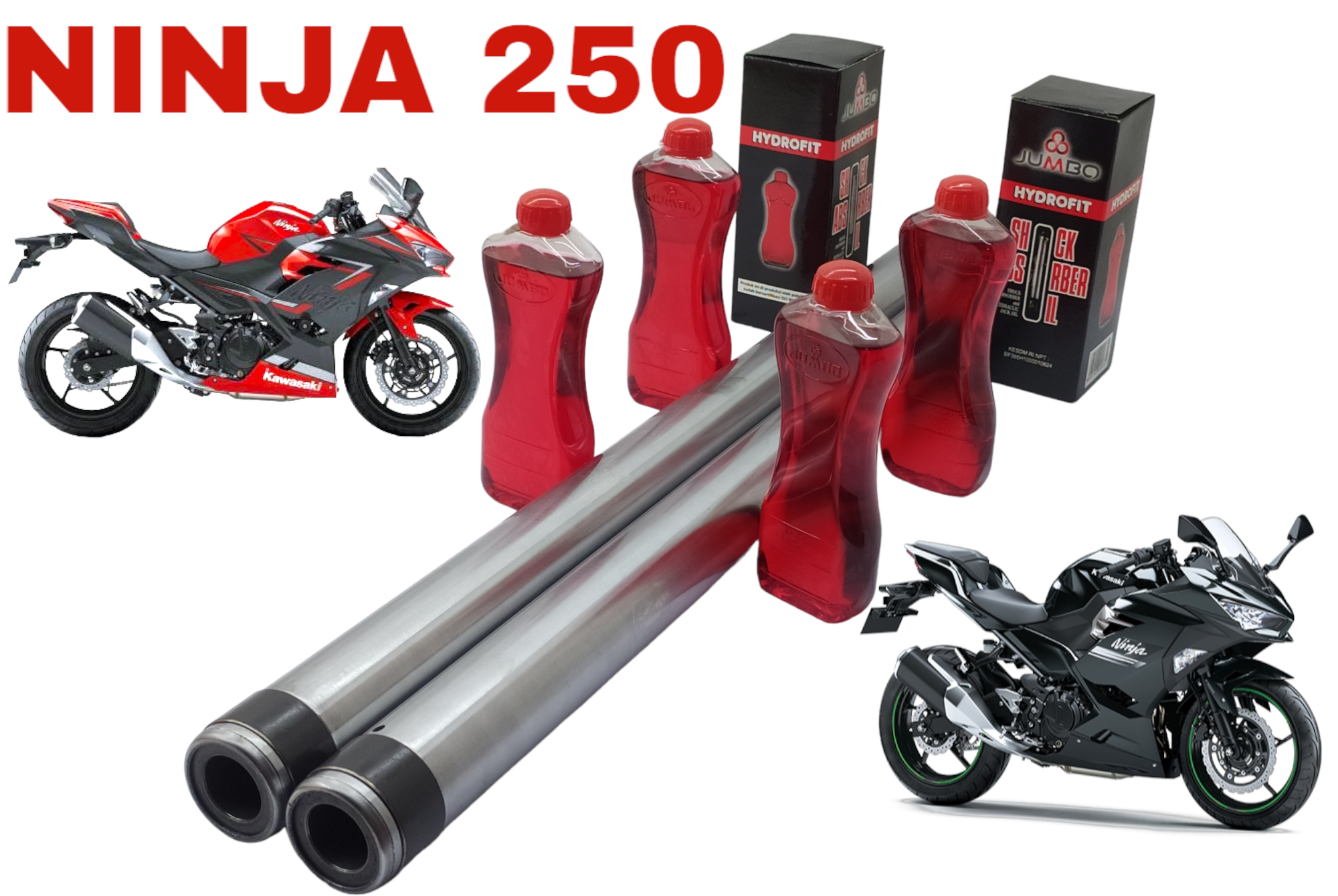 AS SHOK SHOCK DEPAN NINJA 250 FREE OLI SHOK DAN SEAL SHOK NINJA 250