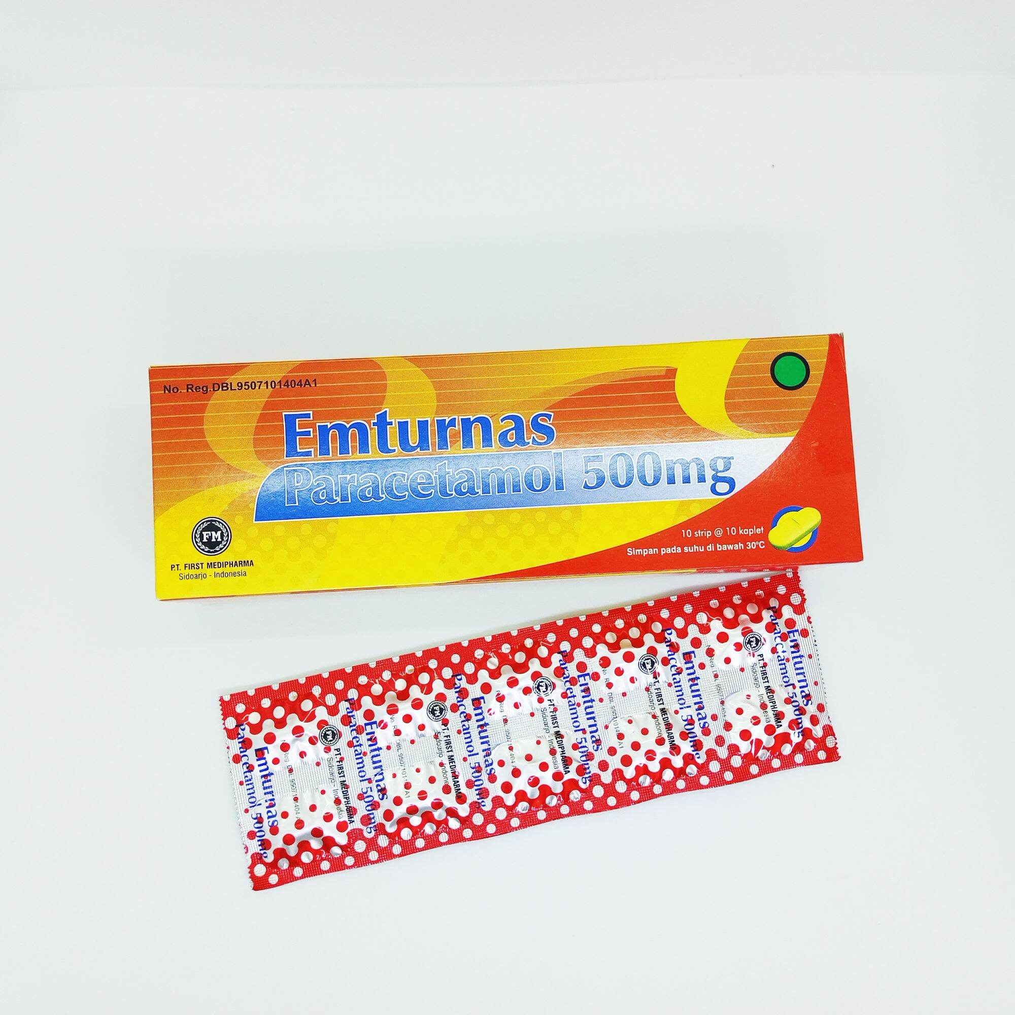 EMTURNAS Paracetamol 500mg Harga Per Box | Lazada Indonesia