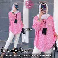 BARBIE KEMEJA BLOUSE TUNIK RAYON DIAMOND PREMIUM