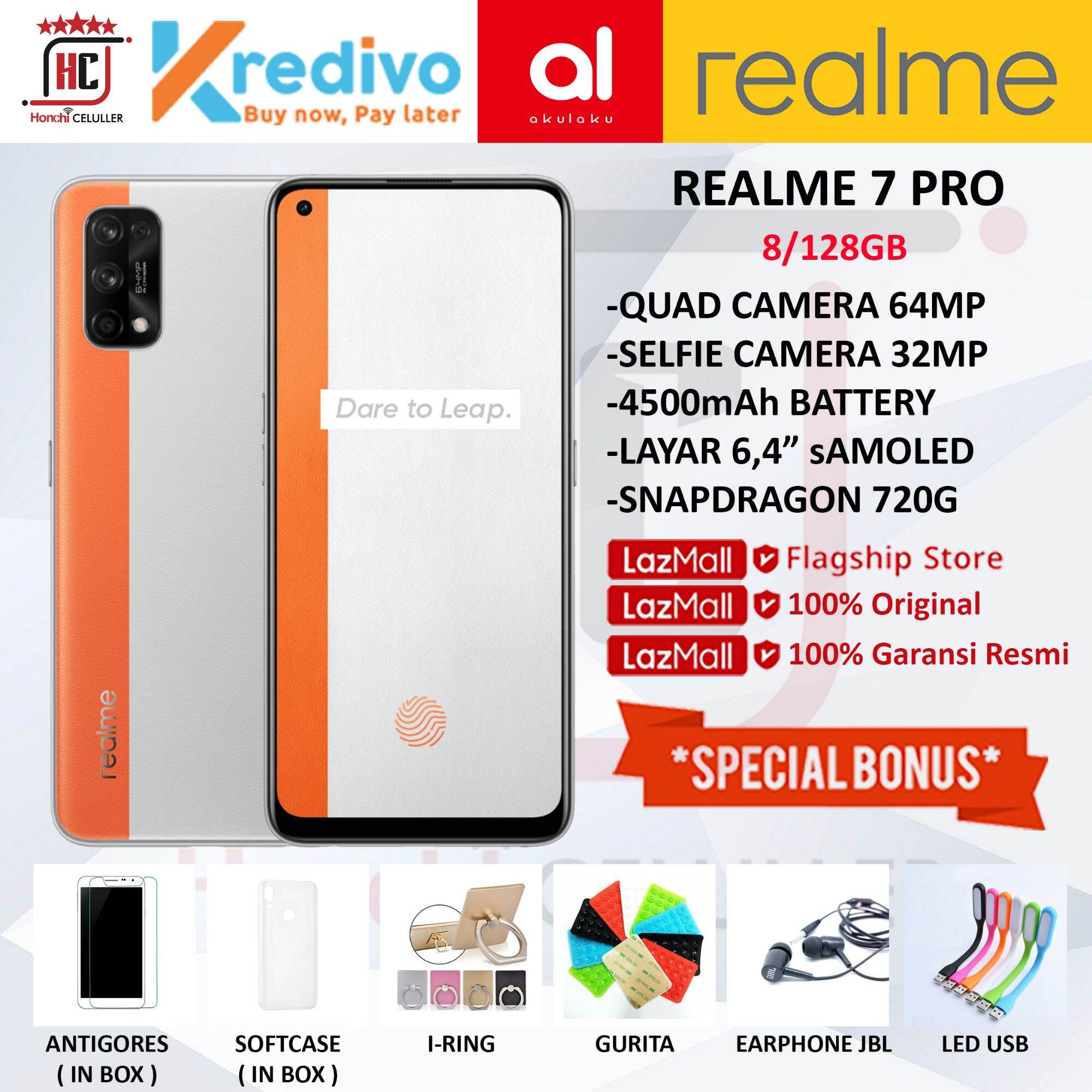 REALME 7 PRO 8/128GB GARANSI RESMI REALME INDONESIA ORIGINAL FULL BONUS Harga  3,299,000 Ringgit*Penghantaran Percuma