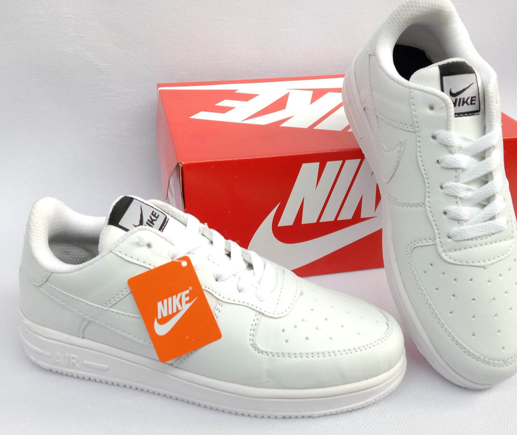 COD (SEPATU TREND NIKE63 AIR FORCE ONE 1 WHITE ALL SEPATU SNEAKERS