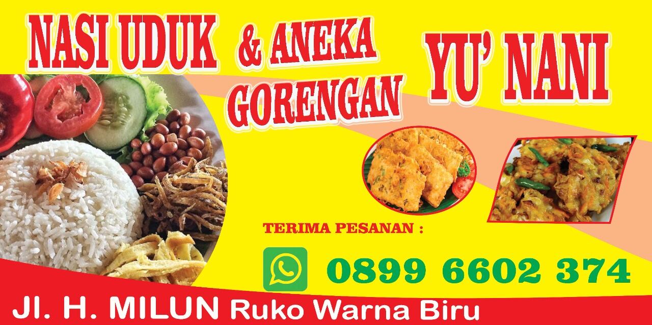 Cetak Spanduk Murah Nasi Uduk Free Desain Ukuran 2 X 1 Meter Sepanduk Nasi Uduk Nasi 1128