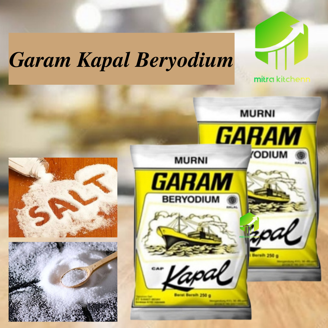 Garam Kapal Garam Karya Mandiri Beryodium Garam Serbaguna 250gram Garam Kapal Garam Karya Mandiri Beryodium Garam Serbaguna 250gram