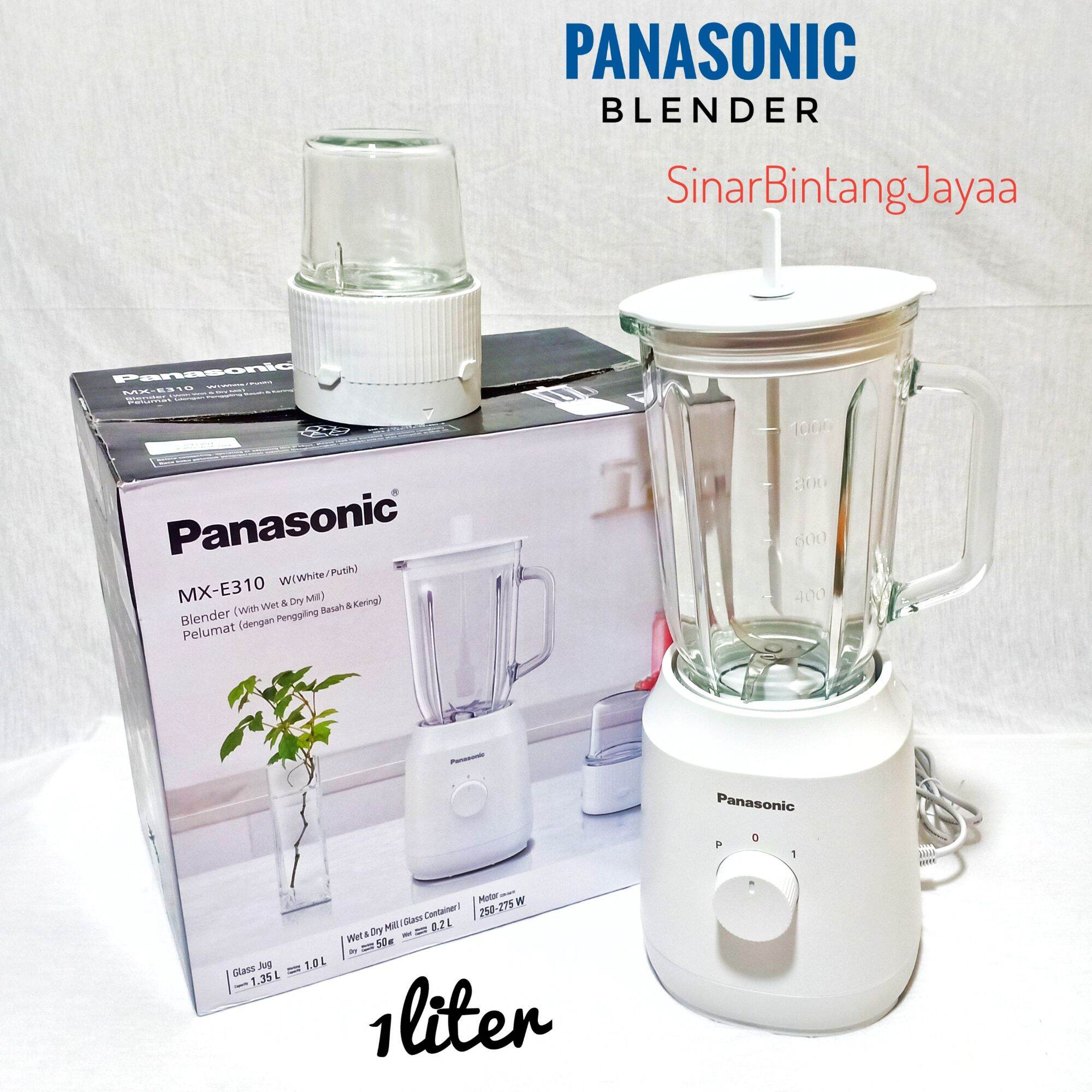 PANASONIC Blender 1 Liter Kaca MX-E320 Beling Blender PANASONIC 1 Liter ...