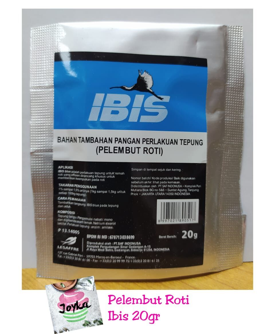 Ibis Blue Roti Pelembut Roti IBIS 20 gram / IBIS BLUE PELEMBUT ROTI / Pelembut Roti ...