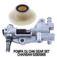 Pompa Oli Senso 5200/5800 Gear Pompa Oli Chainsaw 5200/5800 Paket Hemat