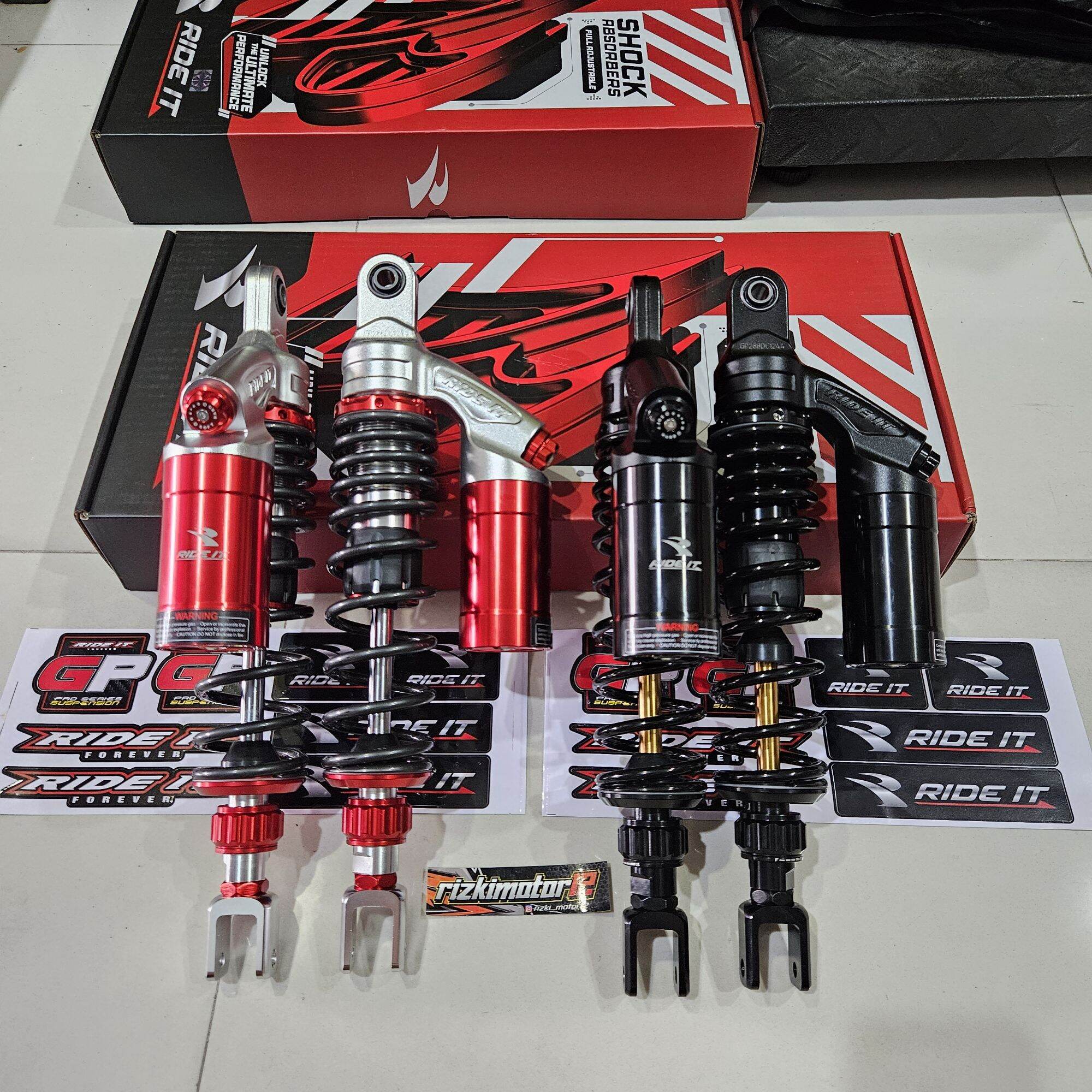 Shock Breaker Ride It Gp 288 Double Click Active Pcx 160 Size 365mm Harga 1,395,000 rupiah*Gratis Ongkir