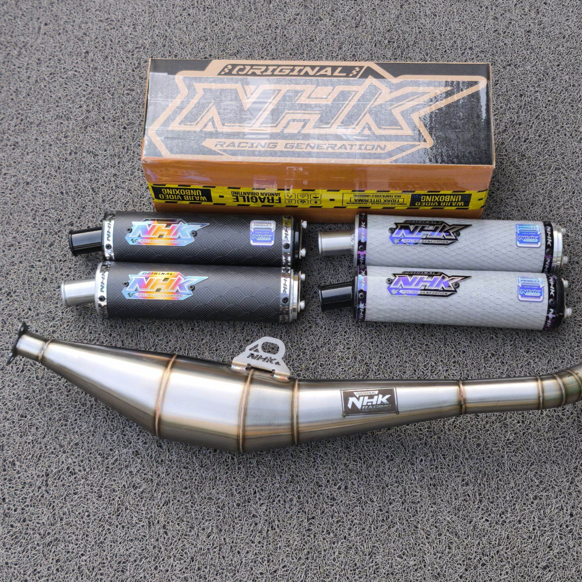 Exhaust NHK carbon Fiz R f1zr fizr Force 1 Alfa Sigma stainless material crisp sound Harga 1,100,000 rupiah*Gratis Ongkir