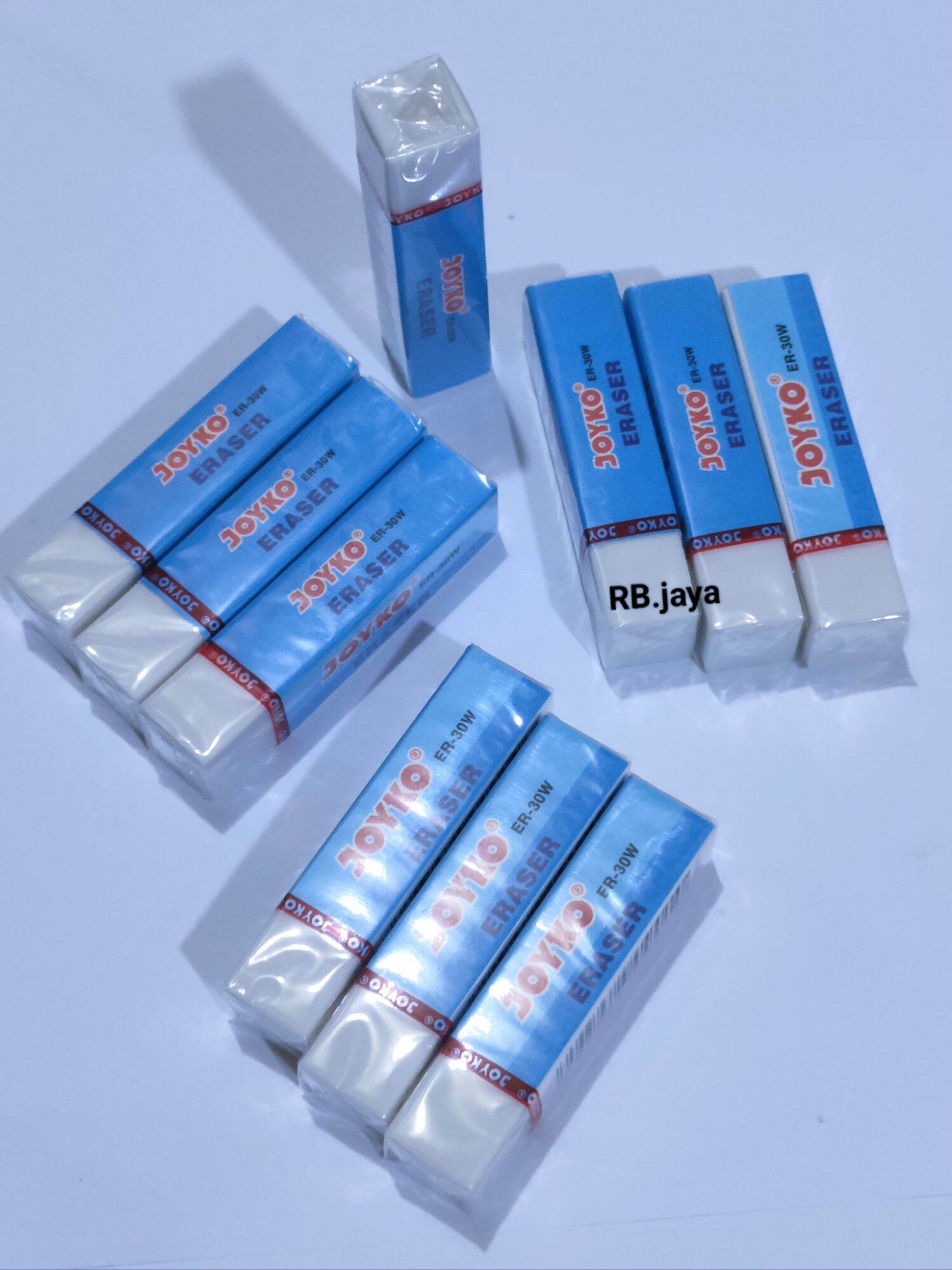 penghapus pensil joyko putih besar / per 6 dan 12 pcs