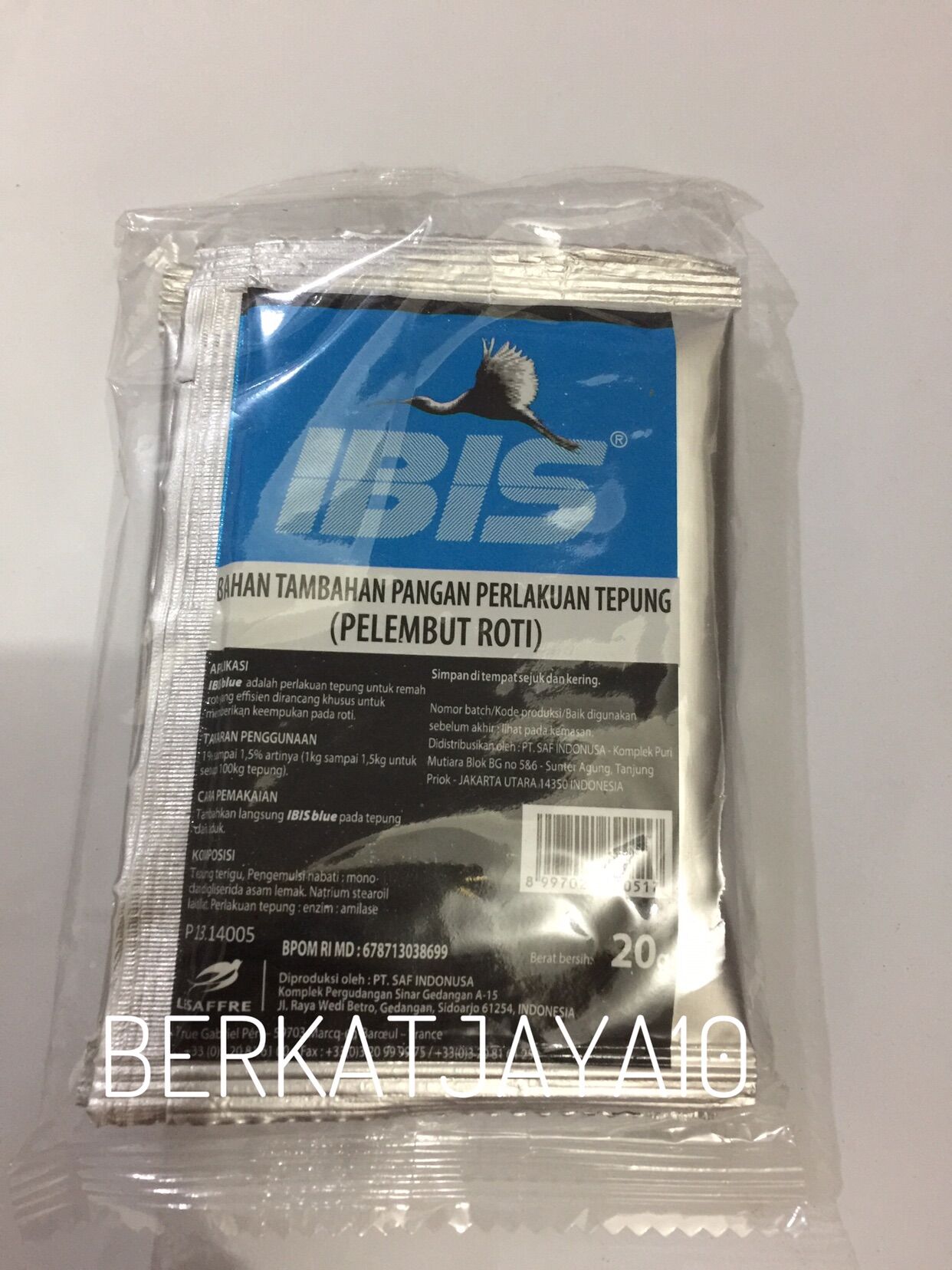 Ibis Blue SAF 4x20gr Pelembut Roti Bread Softener Improver | Lazada ...