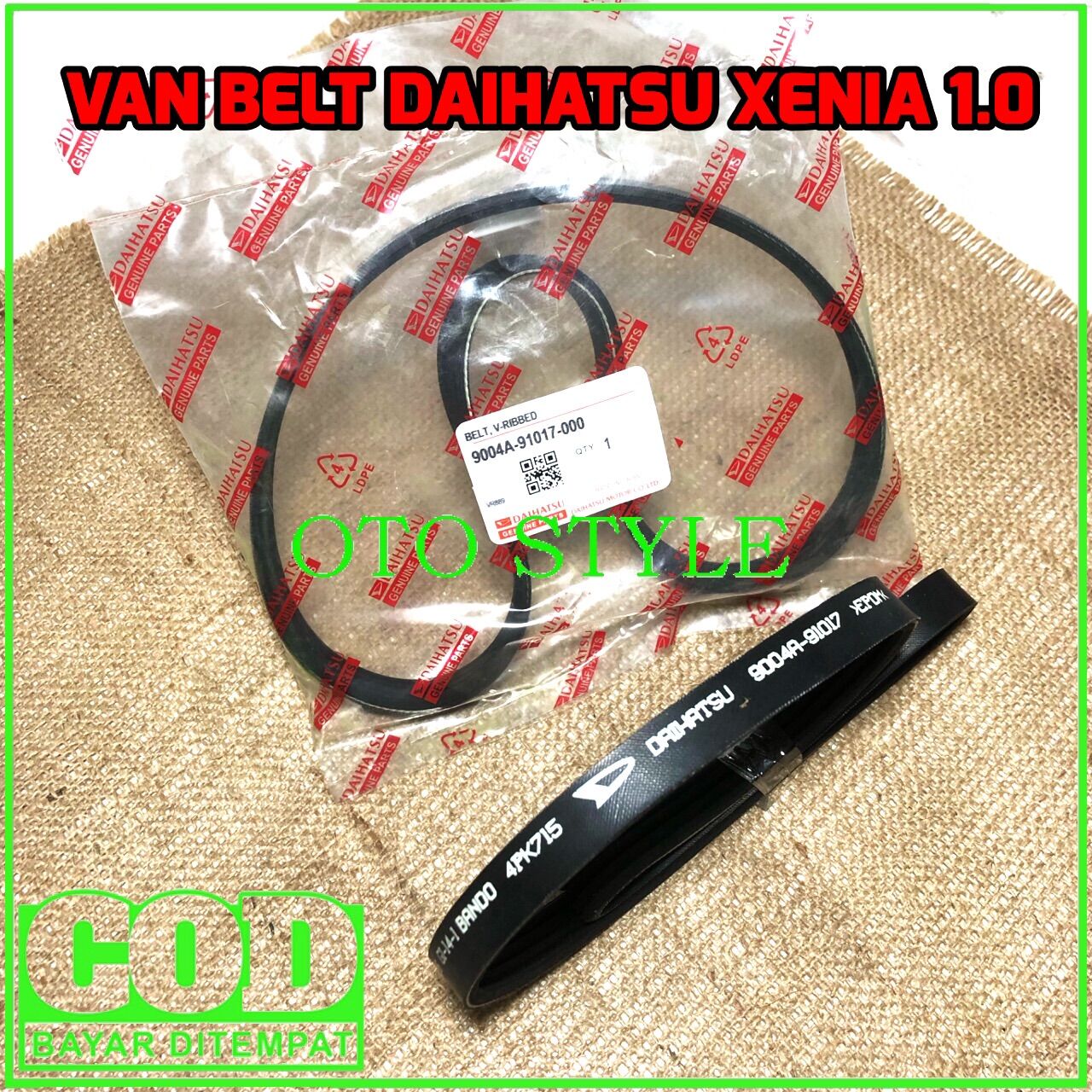 VAN BELT XENIA 1.0 TALI KIPAS XENIA 1000cc FAN BELT XENIA 4PK715