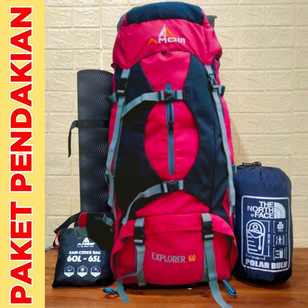 Paket Perlekapan Pendakian Hiking Camping Carrier 60 Liter up 70 Liter