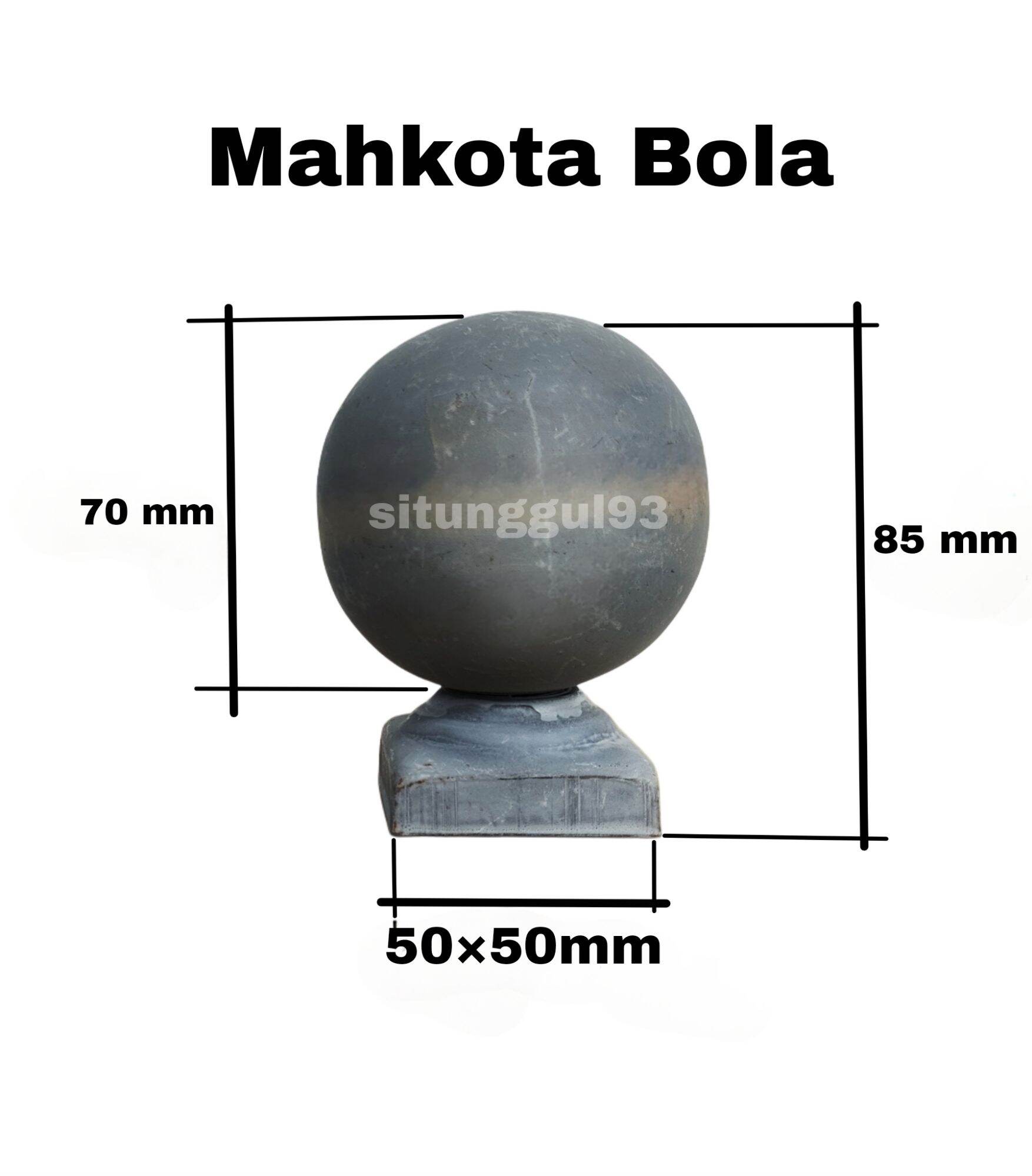mahkota bola besi plat ornamen dan aksesoris pagar tralis balkon ranjang untuk hollow