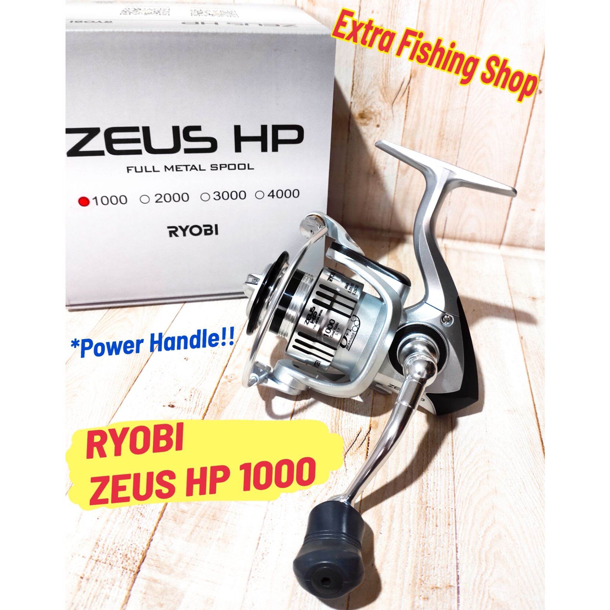 Jual reel ryobi zeus HPX pilihan 1000 sampai 4000 zeus hpx power handel