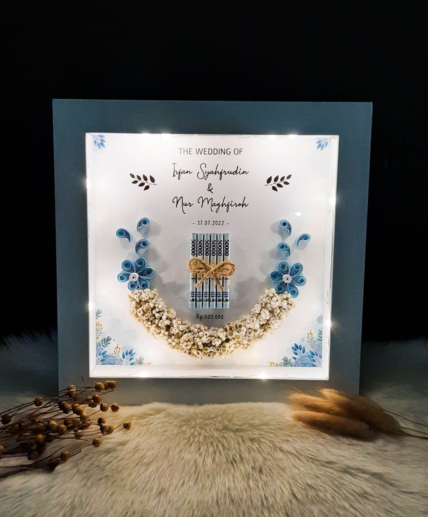 Harga lampu hias	 Bingkai Mahar Minimalis Quiling Paper Sehari 	