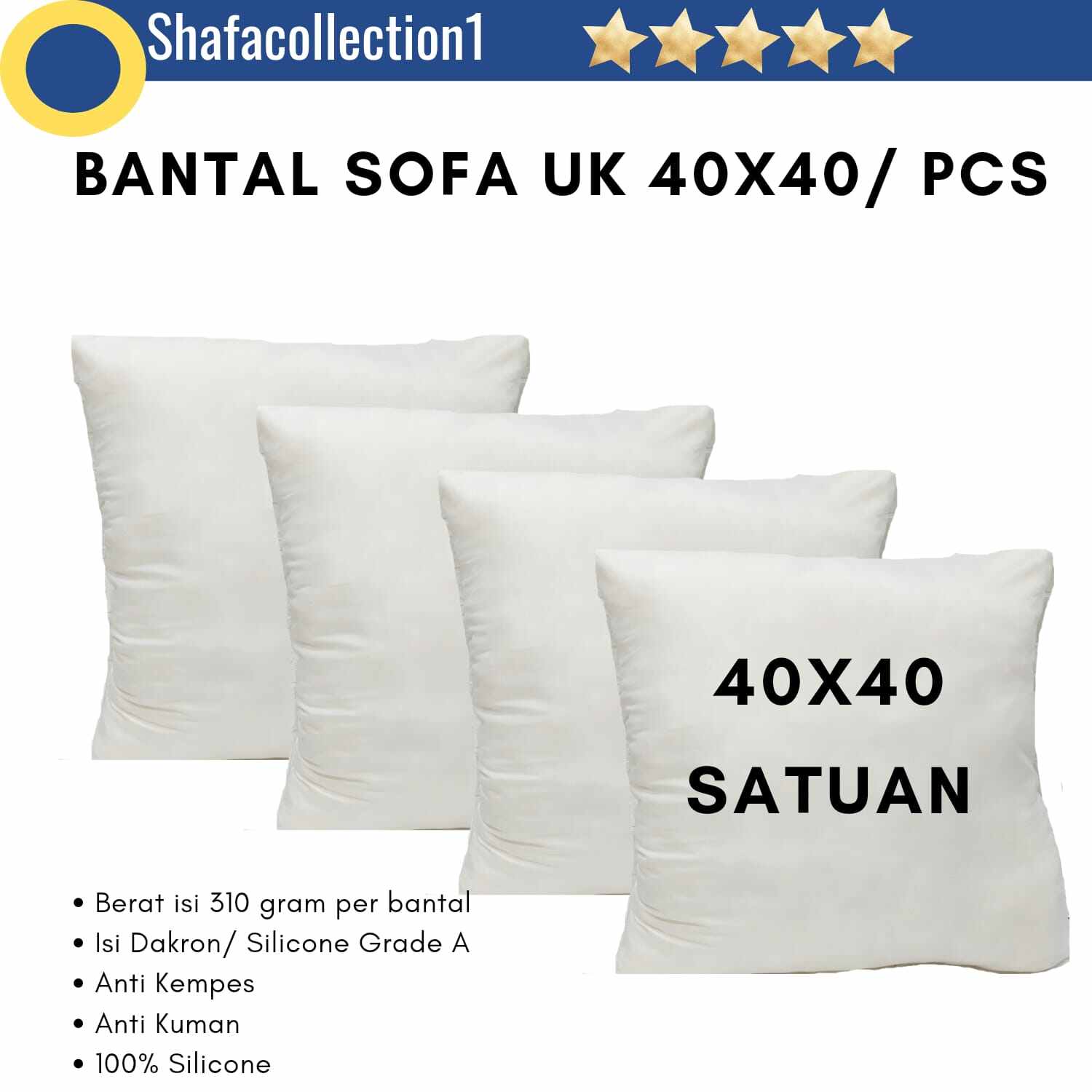 [PROMO] Bantal Sofa 40x40 Satuan