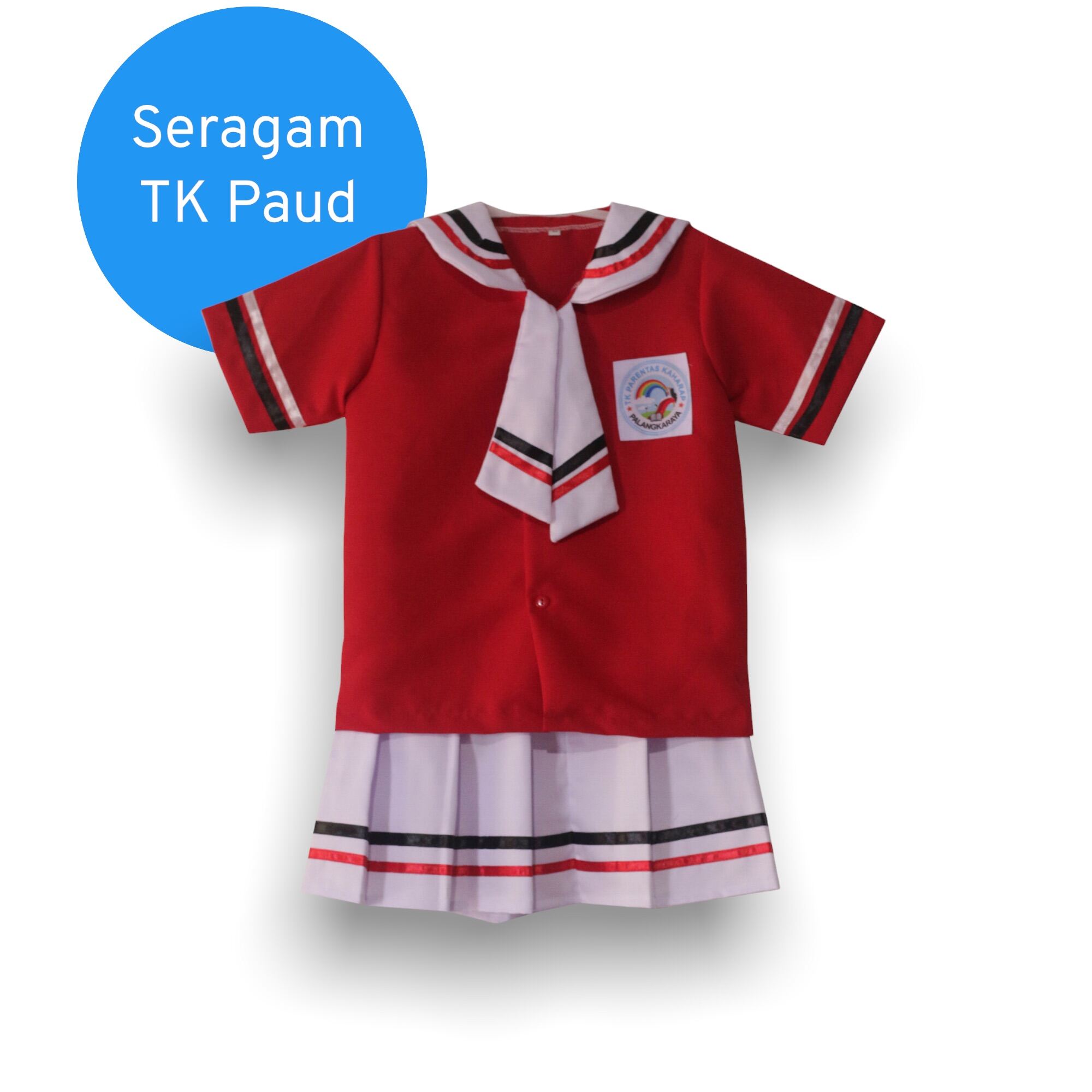 SERAGAM TK PAUD GAYA KOREA MERAH PUTIH | Lazada Indonesia