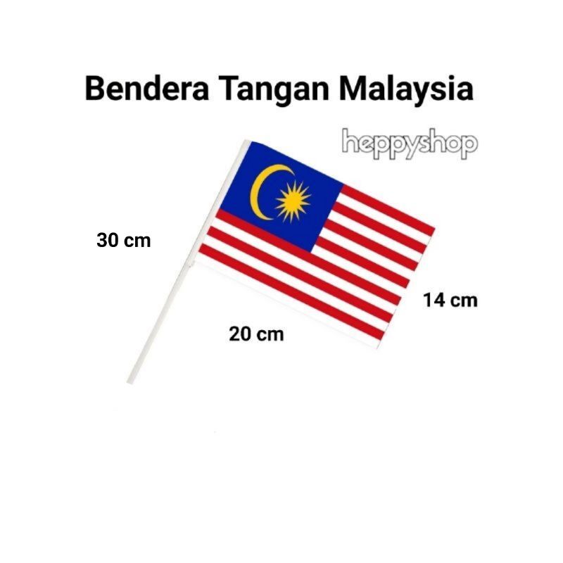 Bendera Tangan Stik Pawai Negara Malaysia | Lazada Indonesia