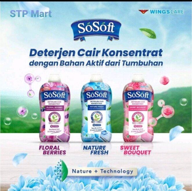 So Soft Detergen Cair 700ml Detergen Konsentrat Semua Varian Lazada