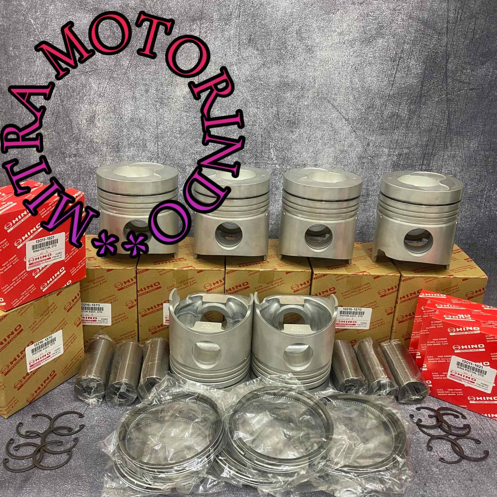 Piston Set/Piston +Ring Hino Jumbo EM100 1Set STD Harga 7,581,000 Ringgit*Penghantaran Percuma