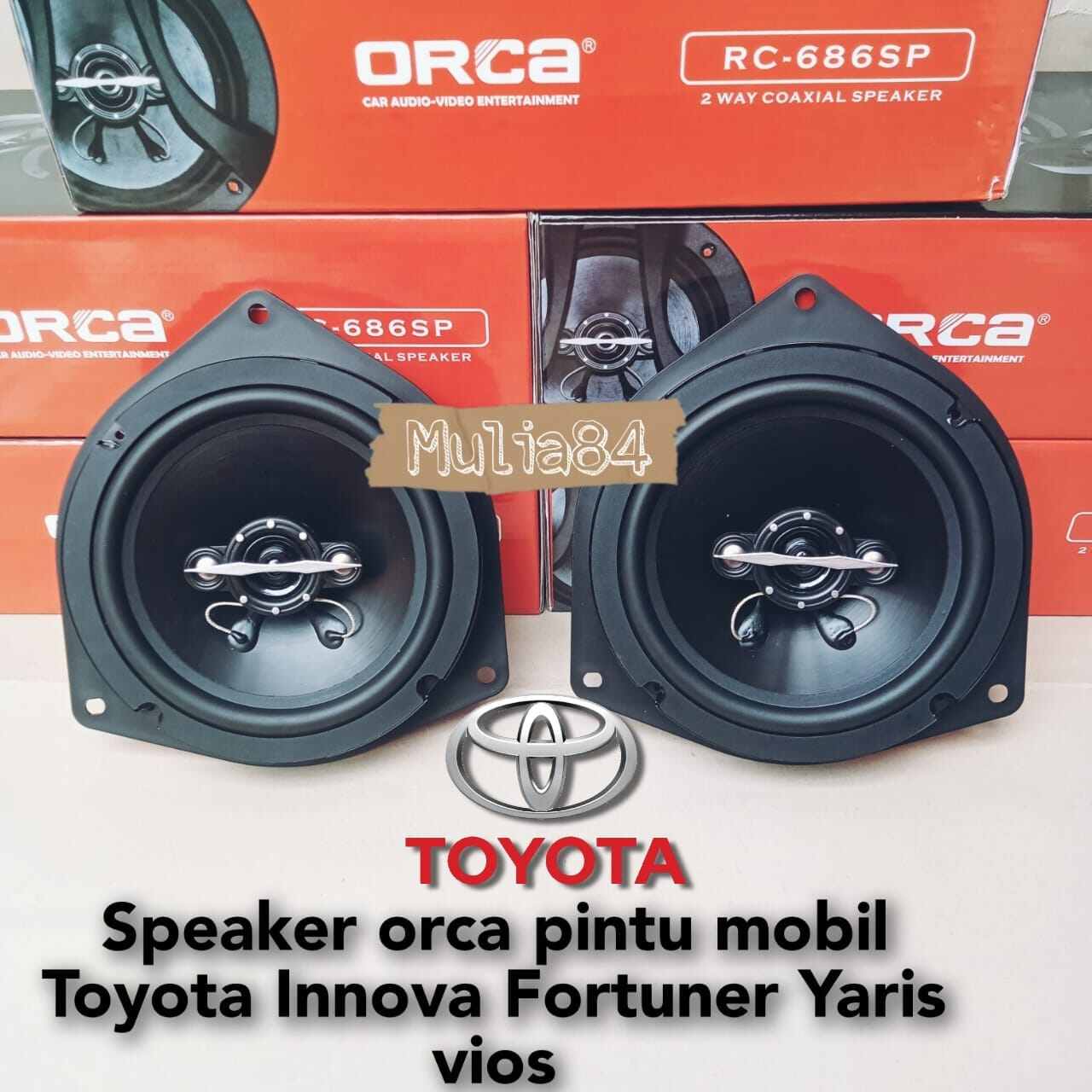 speaker coaxial orca pintu mobil Toyota Innova Fortuner Lazada